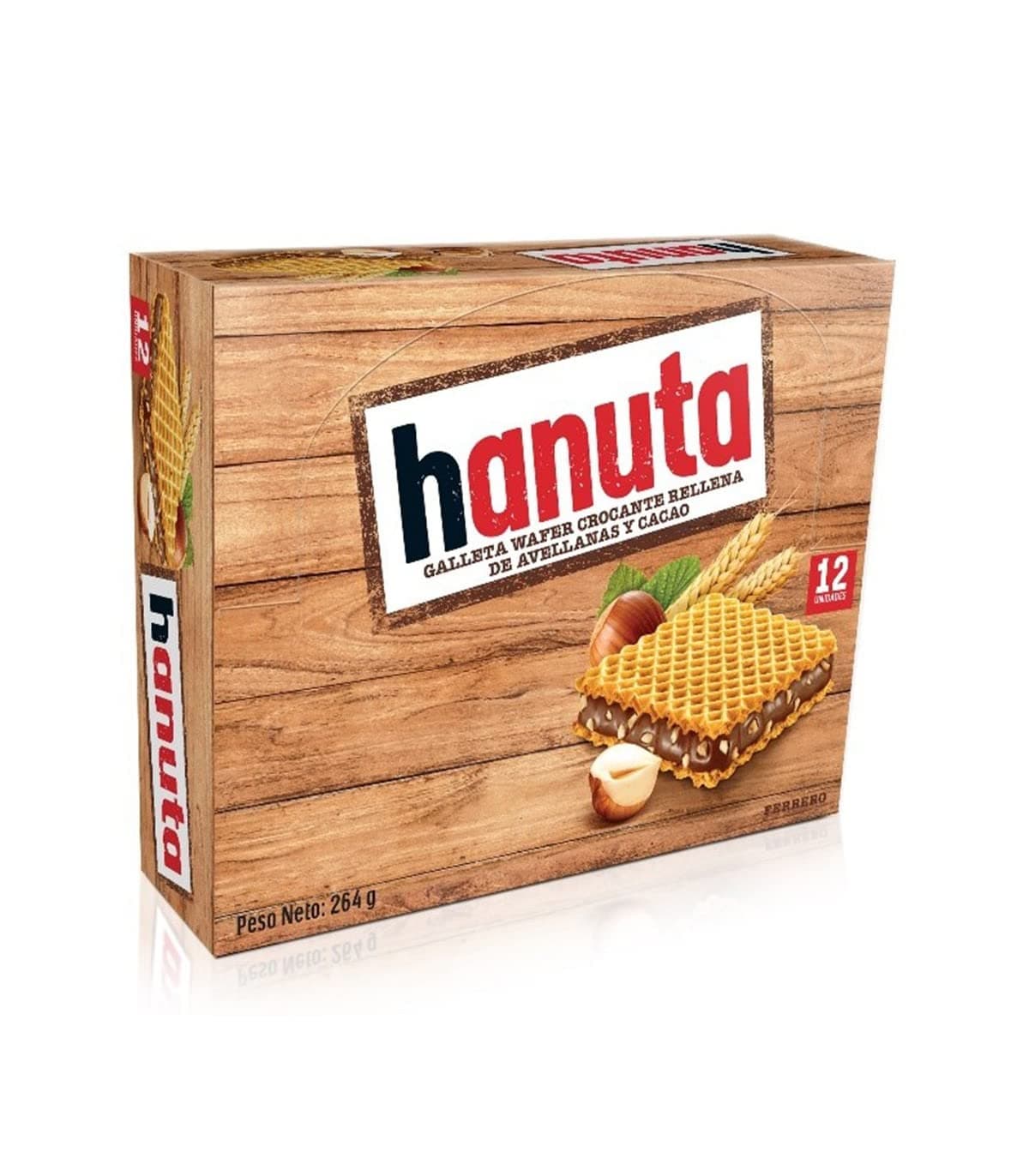 Ferrero Hanuta Wafers Filled with Hazelnut Cream ( 12 Pcs Box )