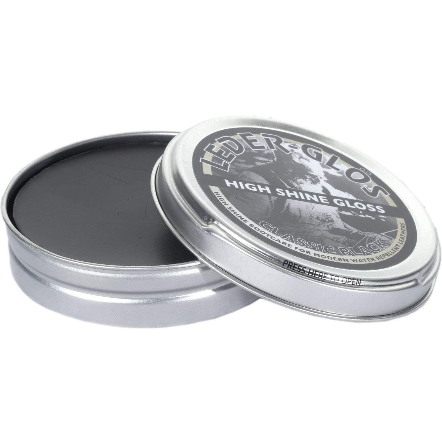 Altberg Leder-Glos High Shine Gloss Leather Polish For Boots, 80g Tin (Black)
