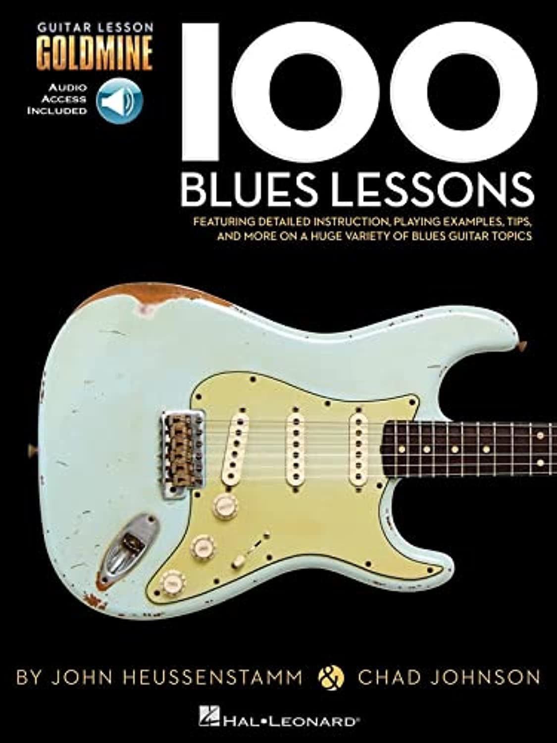 100 Blues Lessons - Guitar Lesson Goldmine Series (Bk/Online Audio) Paperback – May 1, 2013