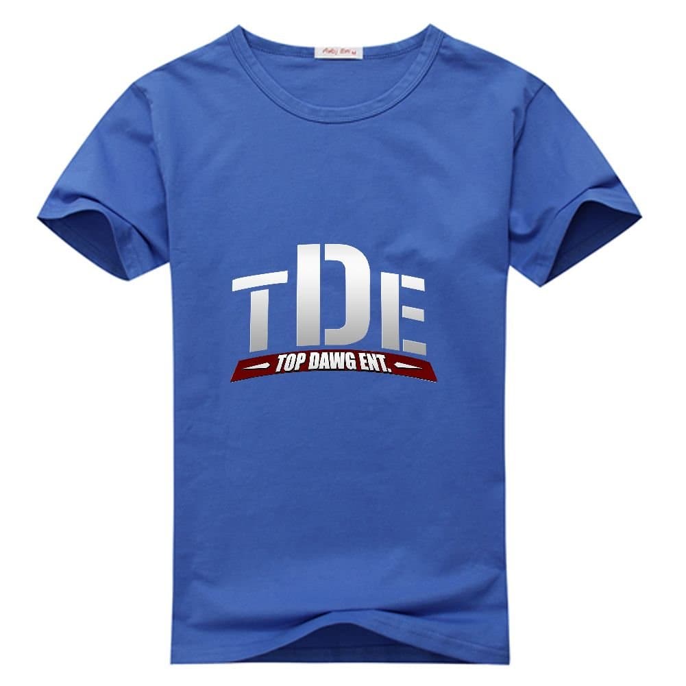 top dawg entertainment men's Crew Neck Tee shirt Blue X-Large