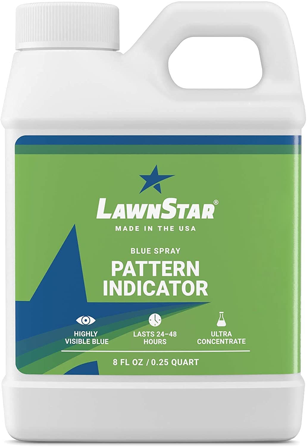 LawnStar Blue Spray Pattern Indicator - Premium, Professional Ultra Concentrated Dye - Multipurpose, Highly Visible Formulation Prime for Marking Herbicides, Weed, Fertilizer Or Turf (8 OZ)