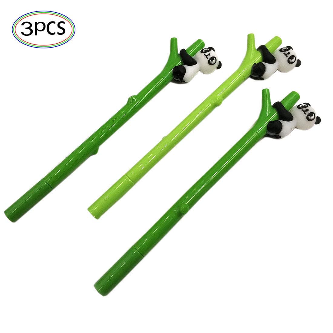 Gel Ink Rollerball Pen 3 PCS Panda Design Needle Point Black Ink Ball Pen Gifts For School Office Creative Writing Tools Students Prizes for Games