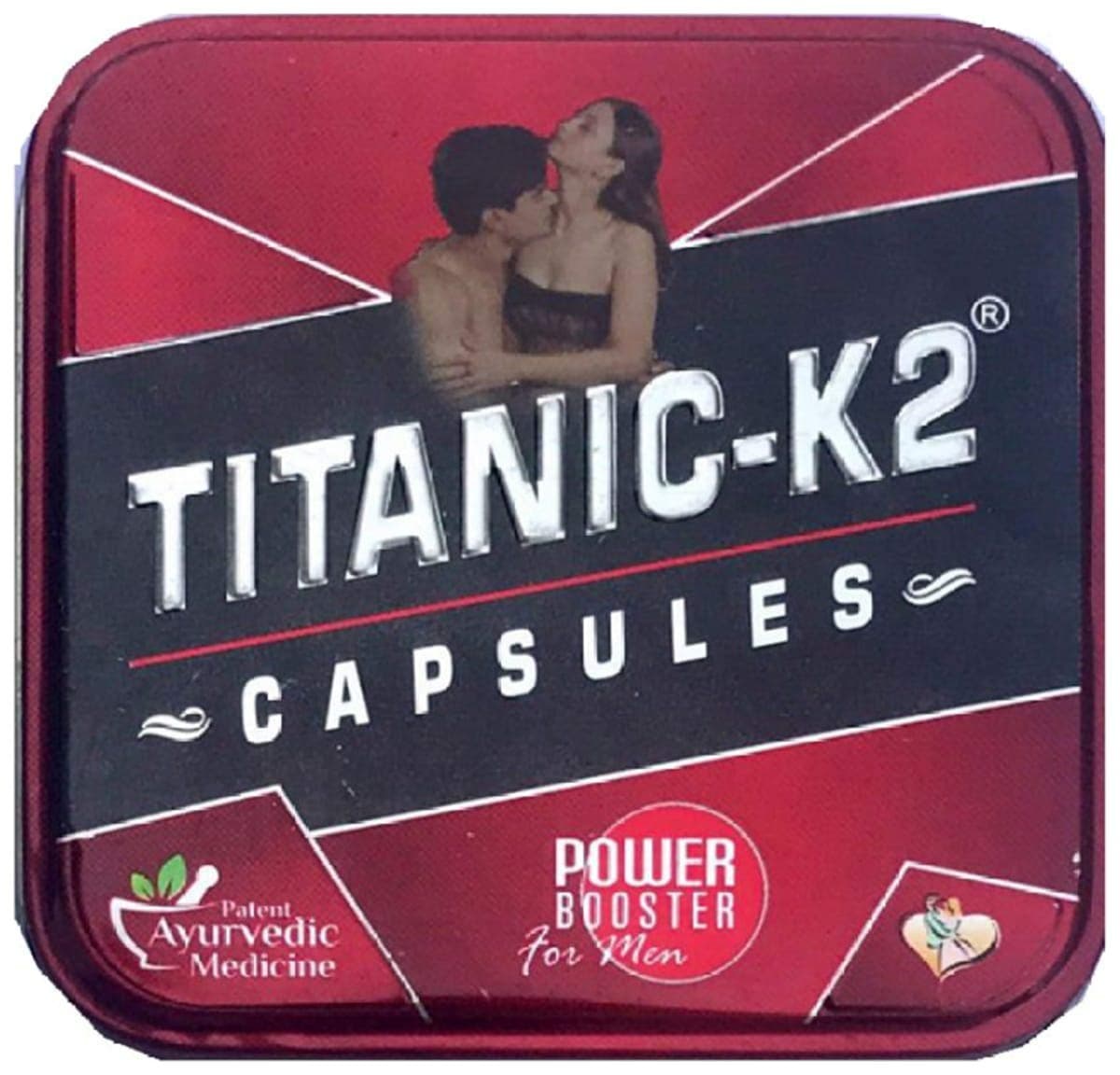 Ayurveda Cure All New Titanic K2 Capsule - Box of 6 Capsules