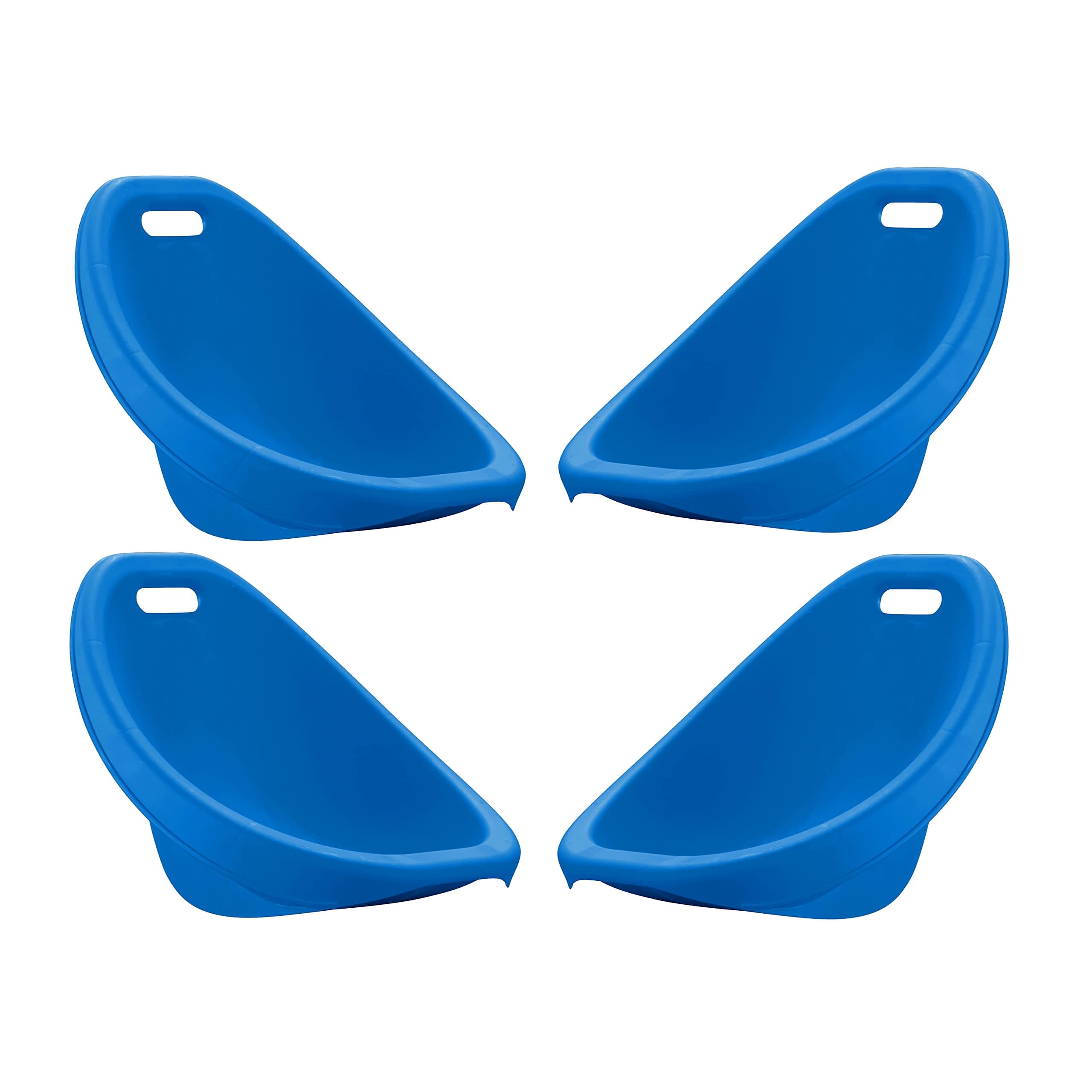 American Plastic Toys Kids Scoop Rocker Chairs for Toddlers & Kids Ages 3 and Up | 4-Pack Blue | Made in USA from Safe Plastics | Great for Indoor and Outdoor Activities