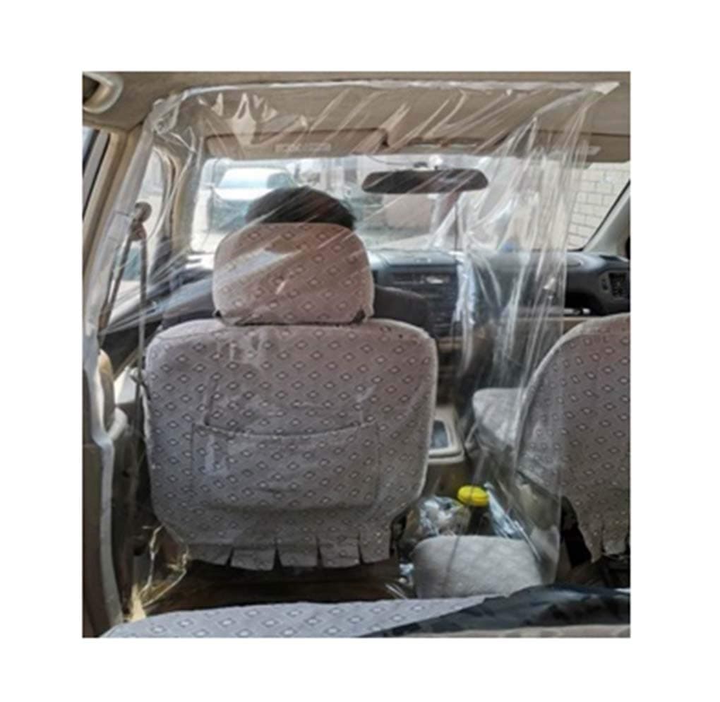 Yx-outdoor Protective Cover Partition Curtain for Taxi 4.6 feet 6.9 feet (1.4 x 2.1meters) Driver's seat Isolation Film