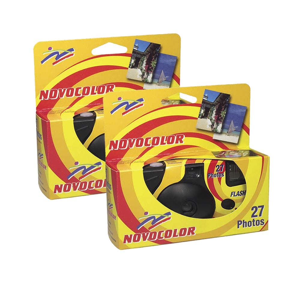 Novocolor Disposable Cameras with Flash