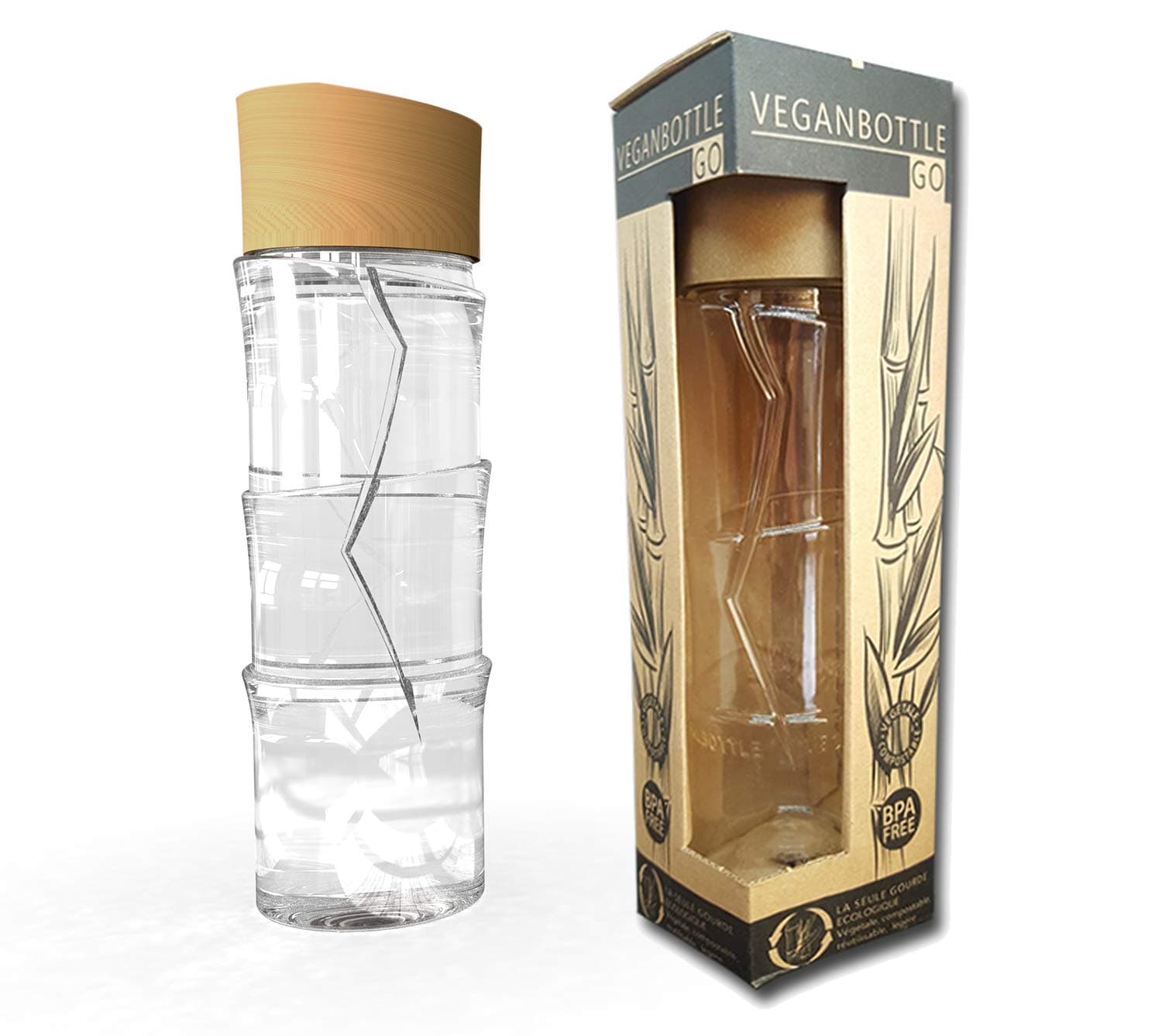 VEGANBOTTLEGO Organic Compostable Water Bottle