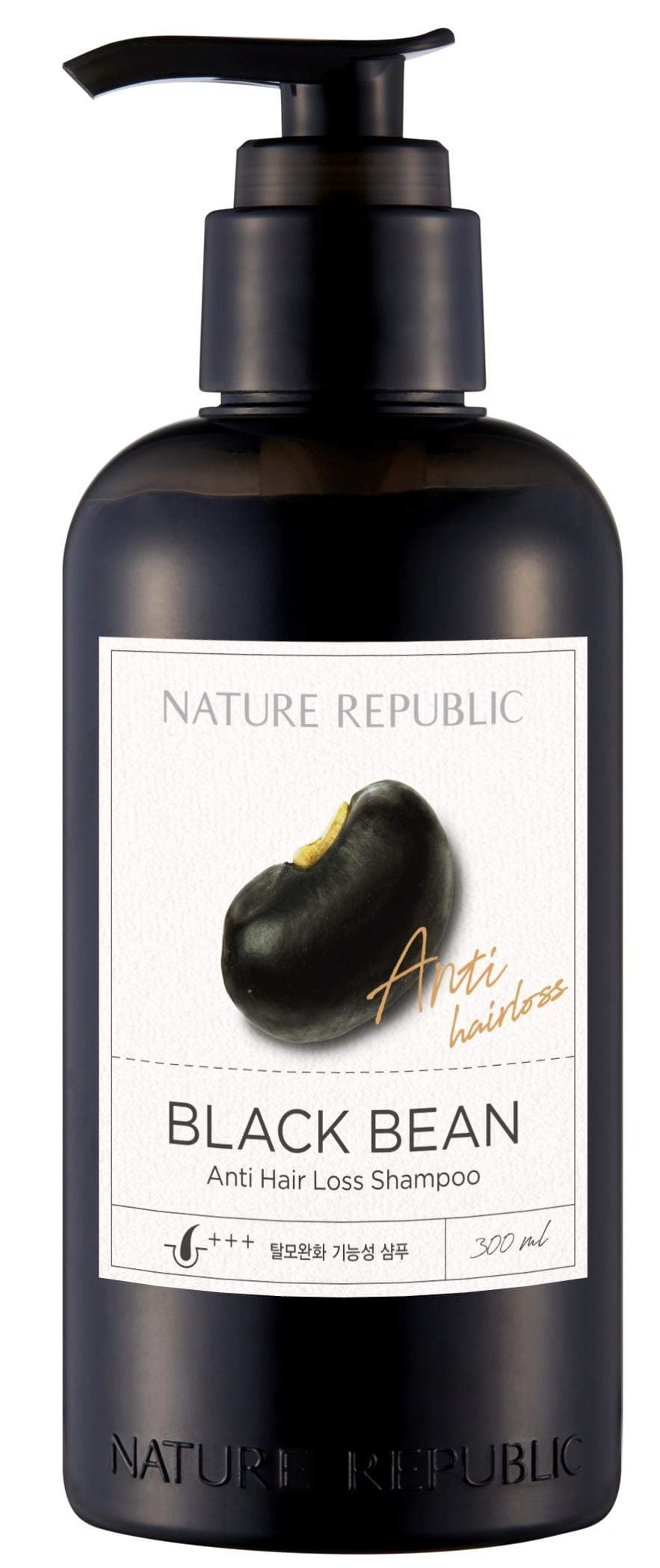 Black Bean Anti Hair Loss Shampoo - Effective for Thinning Hair and Hair, Gloss, Nourish, Hydration, Shine 300ml /10.14 Oz