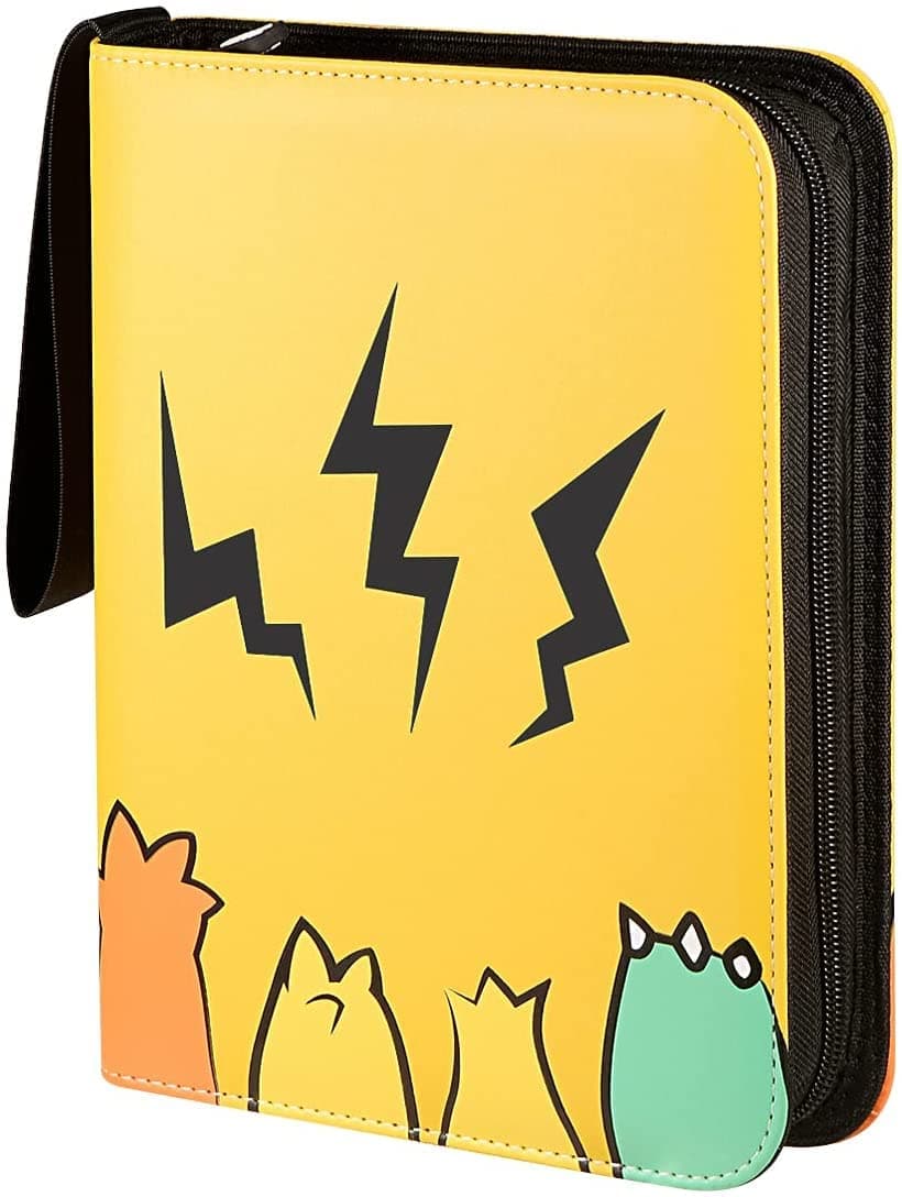 Carrying Case Pokemon Cards holder, Binder for Pokemon Cards, Card Collector Album Holder Fits 400 Cards with 50 Removable Sheets, 4 Pocket Card Binder Book Folder Organizer for Trading Cards.