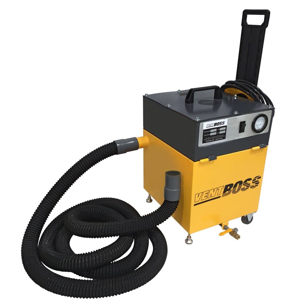 150 cfm VentBoss® S130/G130 Portable Weld Fume Extractor w/ 2" x 16' hose, 1,500 hr. blower