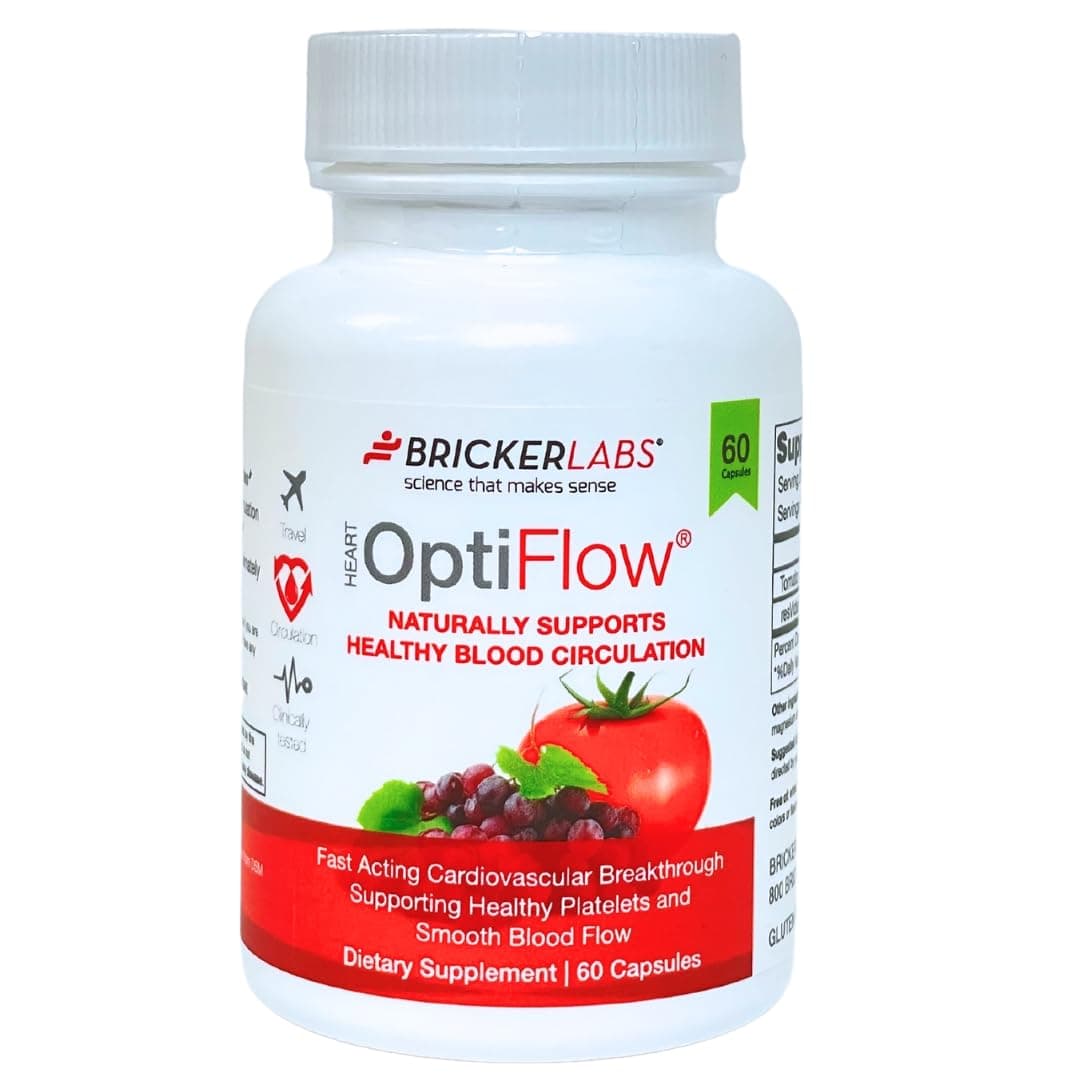 - Bricker Labs OptiFlow Blood Circulation Vitamins, Naturally Supports Healthy Blood Flow, Contains FruitFlow and resVida Trans resveratrol. Blood Optimizer Supplement 60 Capsules