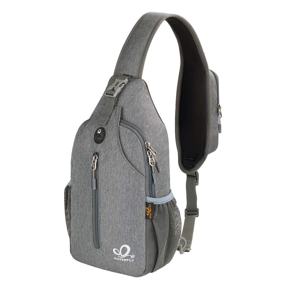 Crossbody Sling Backpack Sling Bag Travel Hiking Chest Bags Daypack (Dark gray)