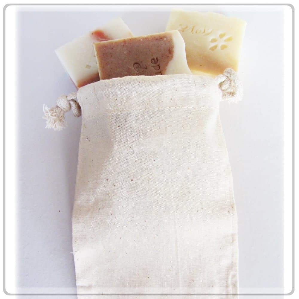 Cotton Muslin Bags Wedding Bags 3x4 Inch Pack of 24