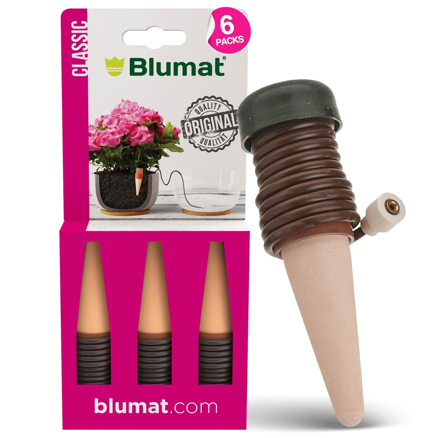 Classic Plant Watering Stakes (Pack of 6)