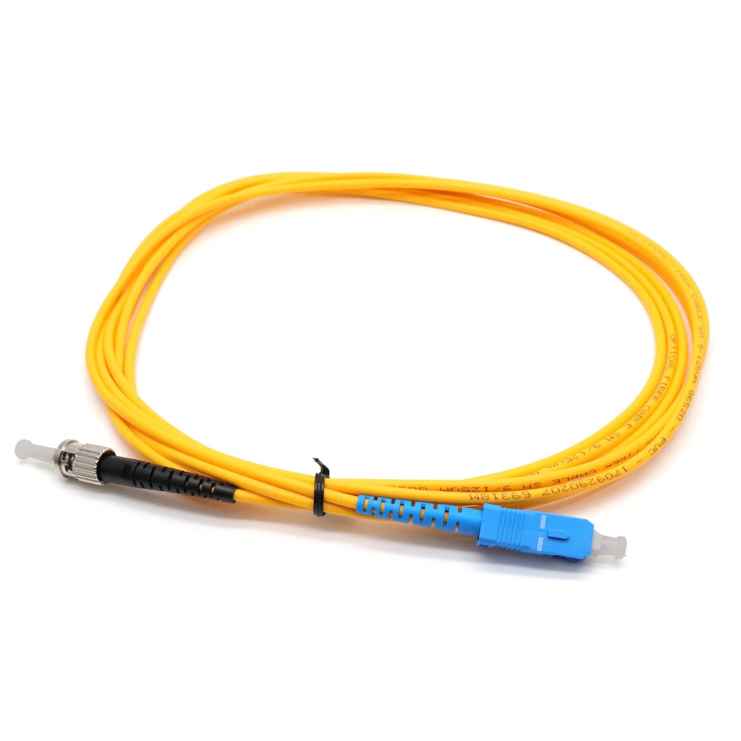 Xiaoyztan 2Pcs ST to SC Single-Mode Fiber Patch Cable Simplex 9/125 Optical Optic Cord for Ethernet