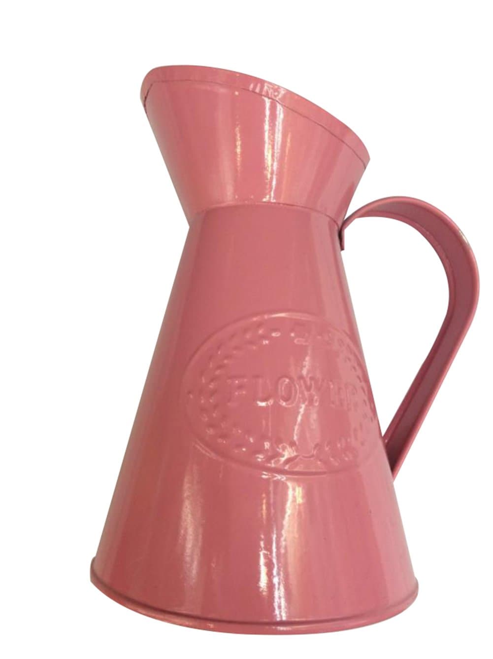 Chytaii Metal Vase Shabby Chic Vase for Flowers Plants Decorative Jug Pitcher Vase Vintage France Style Vase Planter Home Decoration