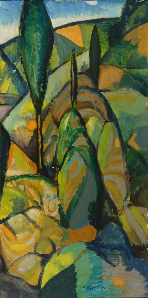 Abstract Landscape: Charles H. Walther : circa 1925 : Art Print