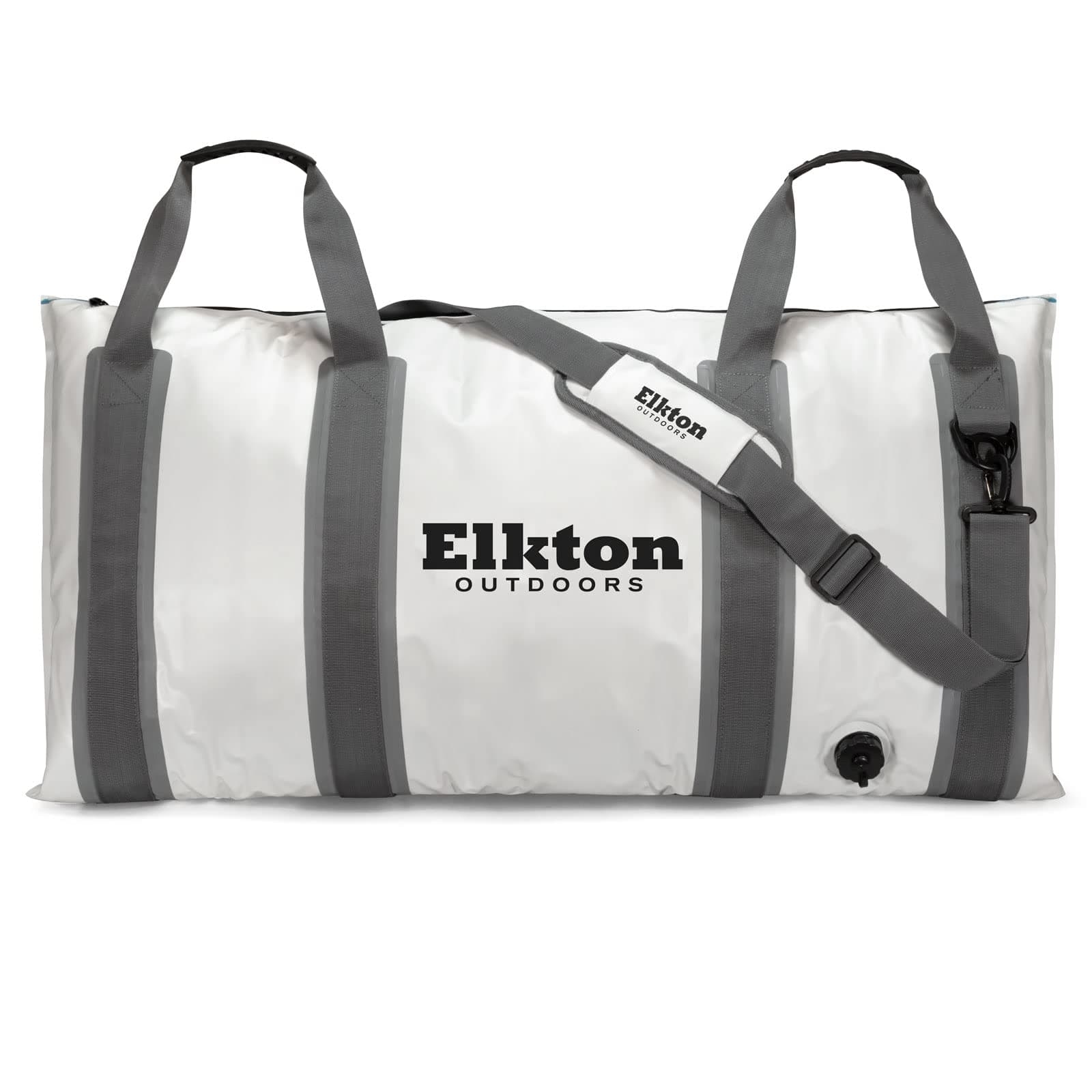 Elkton Outdoors Insulated Fish Cooler Bag Leakproof Fish Kill Bag 40x20in and 60x20in Fish Cooler with Easy Grip Carry Handles for Outdoor Travel (40L & 60L)