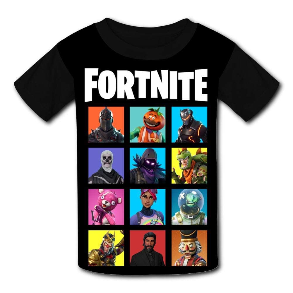 MINIok Children O-Neck for-Tnite 3D Printing Short Sleeve T-Shirt for Boys Girls Youth S