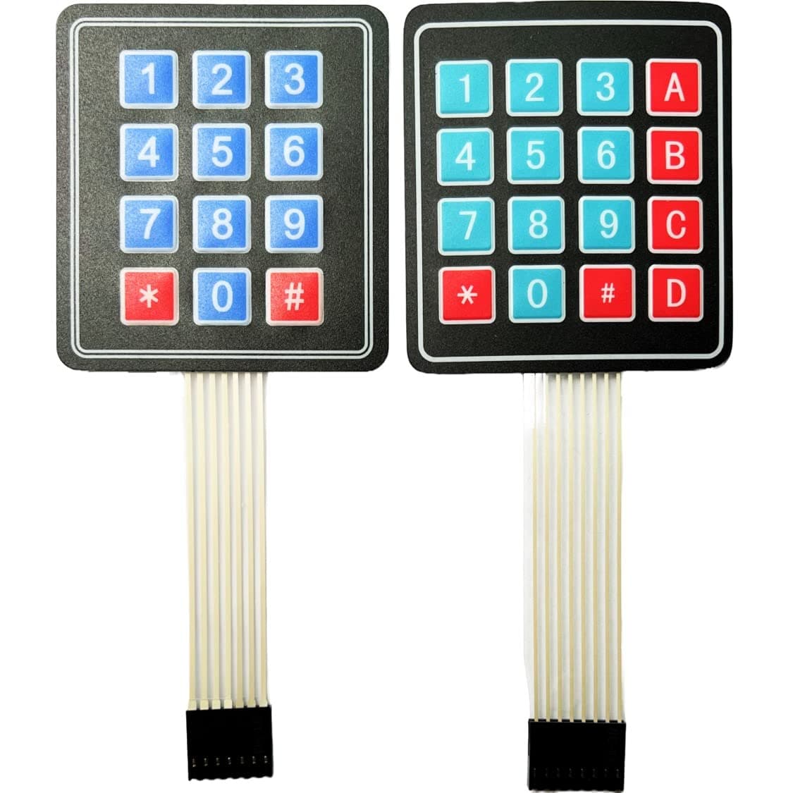 3x4 4x4 Membrane Matrix Keypad for Arduino, ESP32, ESP8266, for Raspberry Pi