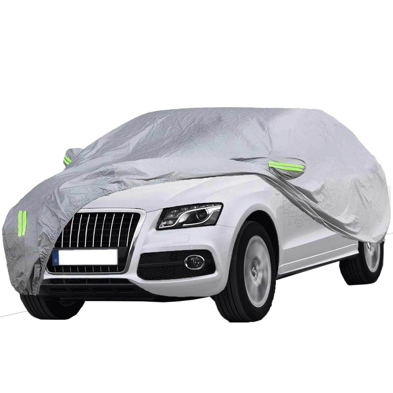 ELUTO SUV Car Cover Waterproof All Weather Full Car Covers Breathable Outdoor Indoor for Waterproof/Windproof/Dustproof/Scratch Resistant UV Protection Fits up to 191'(191'L x 75'W x 73'H)