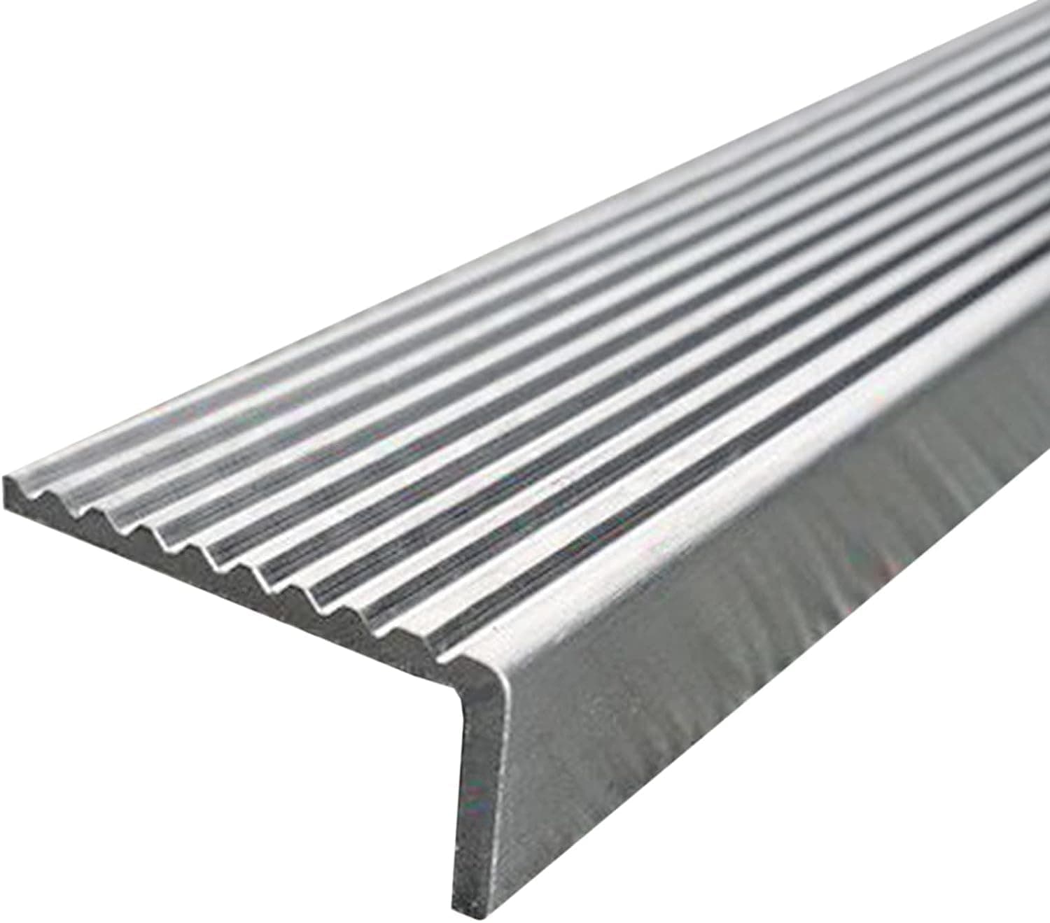 NOKTAI Transition Strip Outdoor Concrete Stair Nose Molding,Stainless Steel Non-Slip Stair Edge Edging for Vinyl Flooring/Laminate Flooring/Tile Flooring,40 48 55 60 Inches Long (L120cm(4