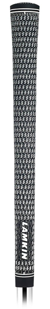 Crossline Full Cord Golf Club Grip, Standard, .58 Reminder, For Maximum Feel and Stability, Black/White