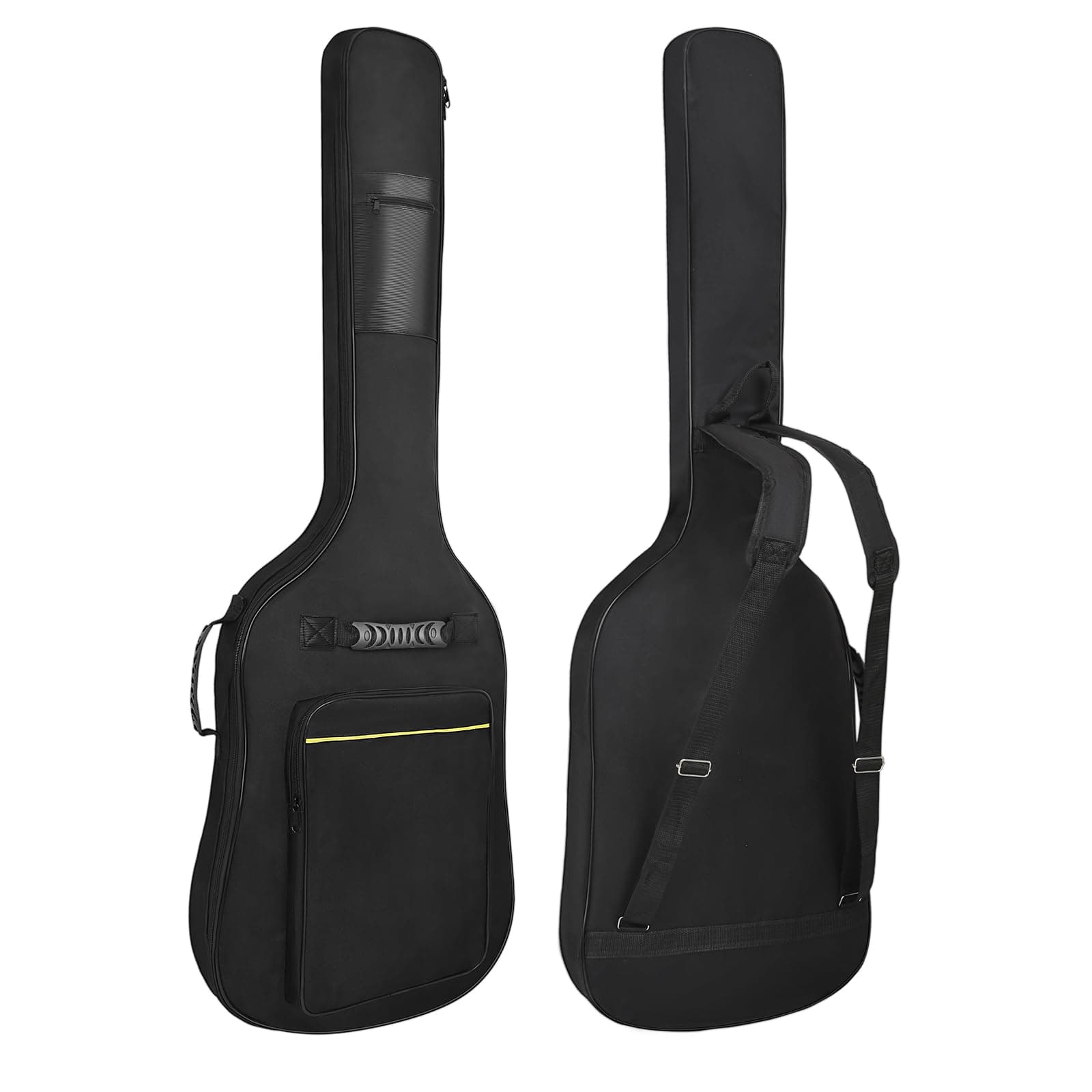 Bass Guitar Bag 8MM Padding Waterproof Electric Bass Case, Electric Bass Gig Bag Backpack with Neck Strap and Pockets