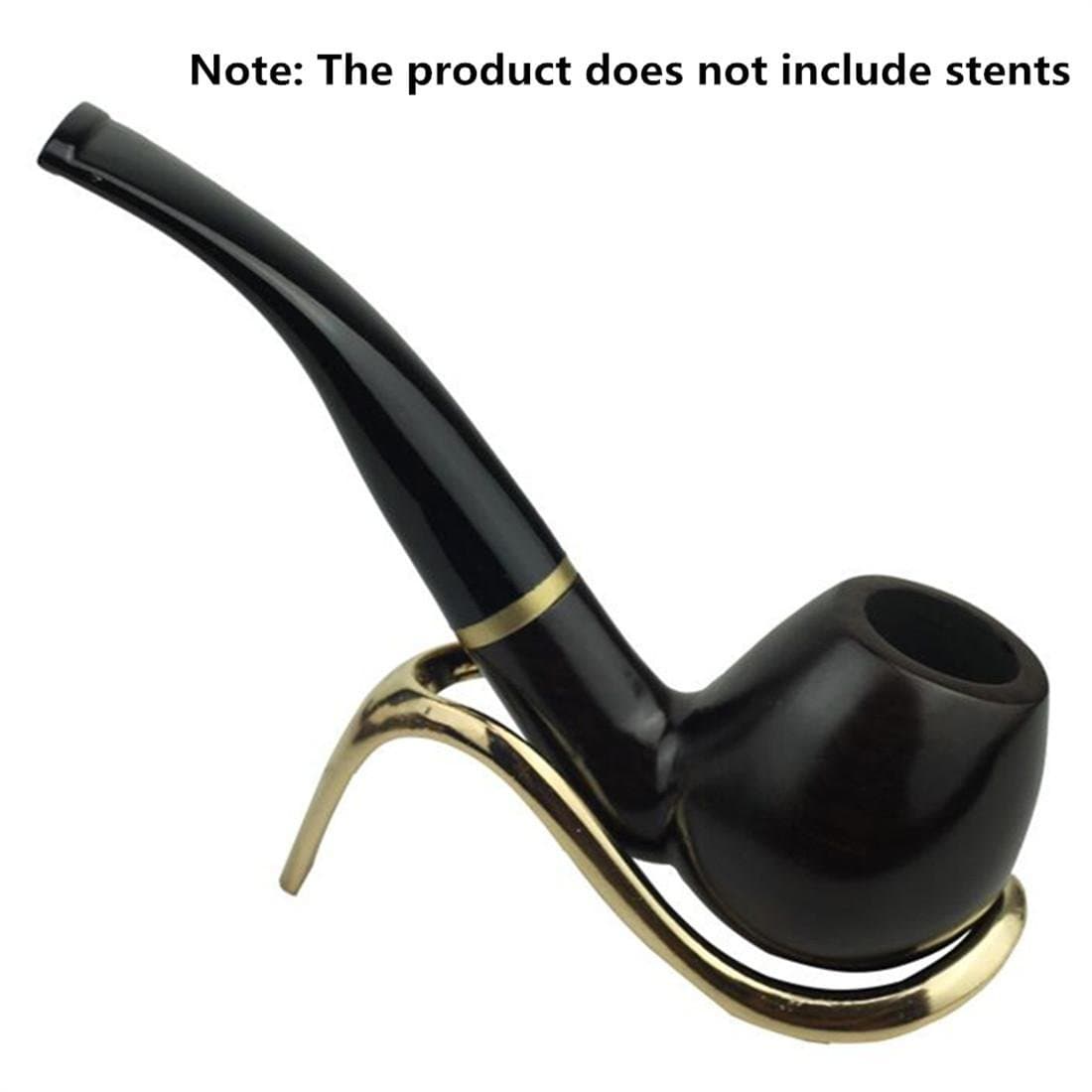 Smoke Pipe Ebony Smoke Pipe Solid Wood Curved Smoke Pipe 9mm Activated Carbon Filter Smokepipe