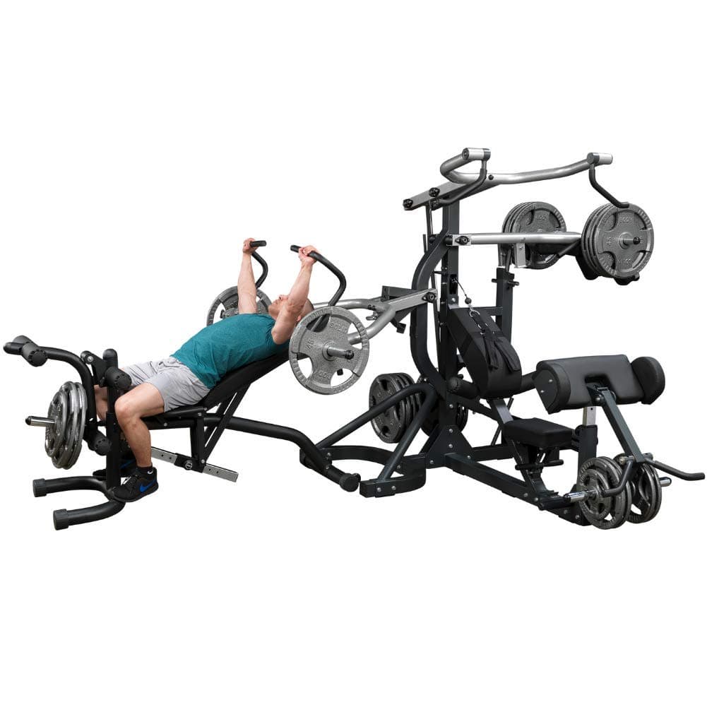 Free-Weight Olympic Leverage Flat Incline Decline Machine without Bench, Arm & Leg Strength Training Functional Exercise Workout Station