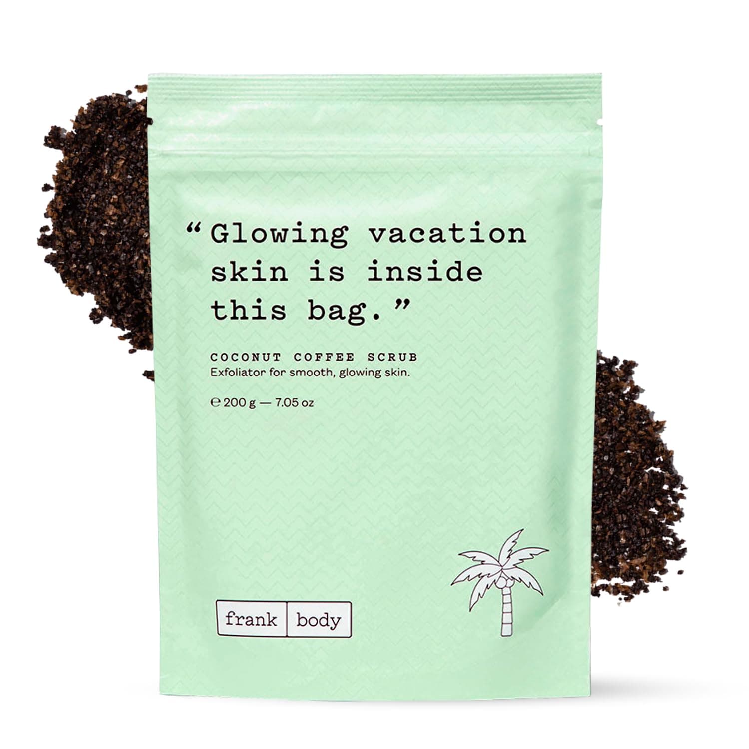Coconut Coffee Scrub | Natural, Vegan, Cruelty Free Exfoliating Body Scrub Firms, Tones, and Brightens with Coffee Grinds, Grapeseed Oil, Coconut Oil, and Jojoba Beads | 7.05 oz / 200 g