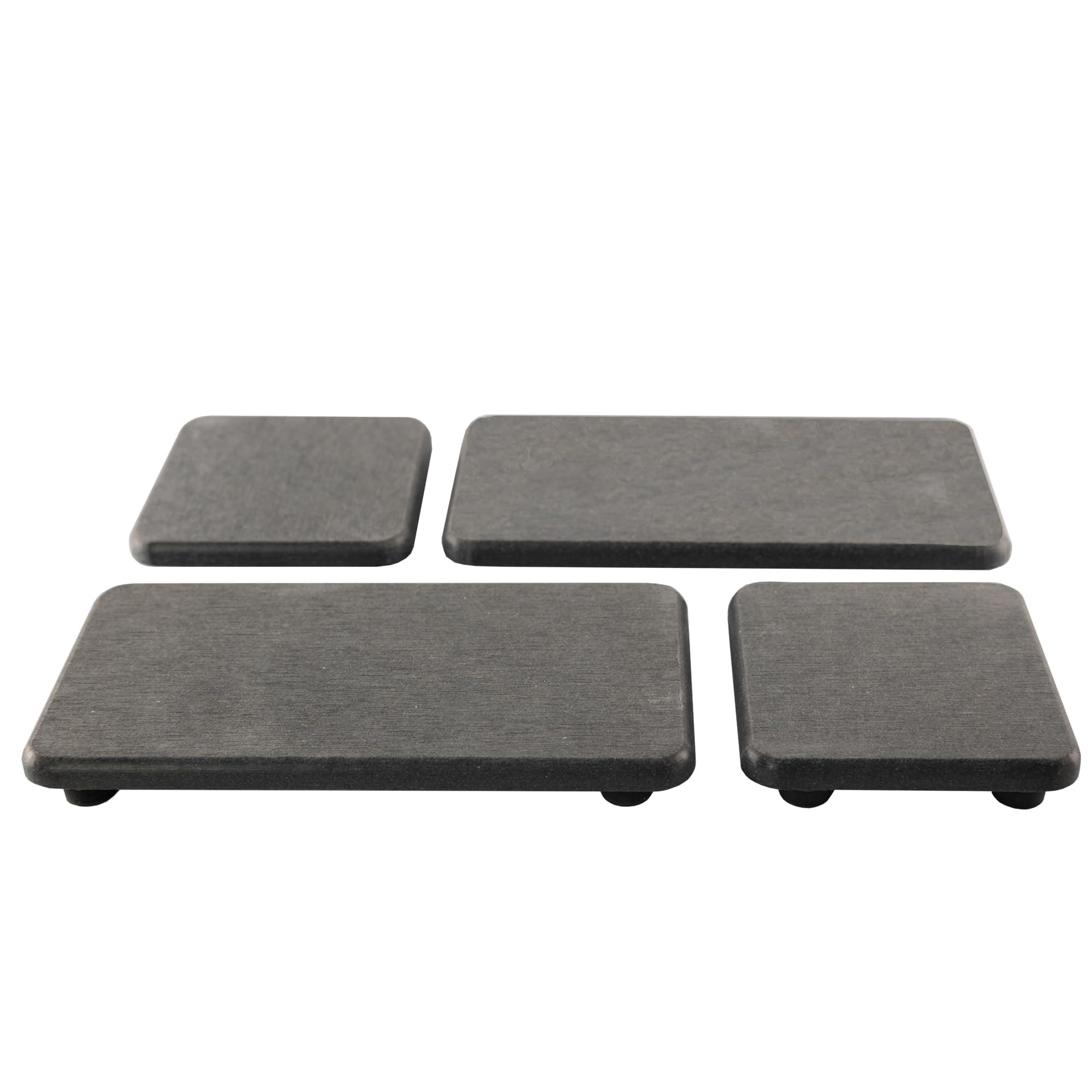 Set of 4 Water Absorbent Diatomite Coasters, Diatomaceous Earth Kitchen Soap Dish, Bathroom Trays, Water Absorbing Stone Used for Hand Soaps & Plants & Toiletries in The Modern Home
