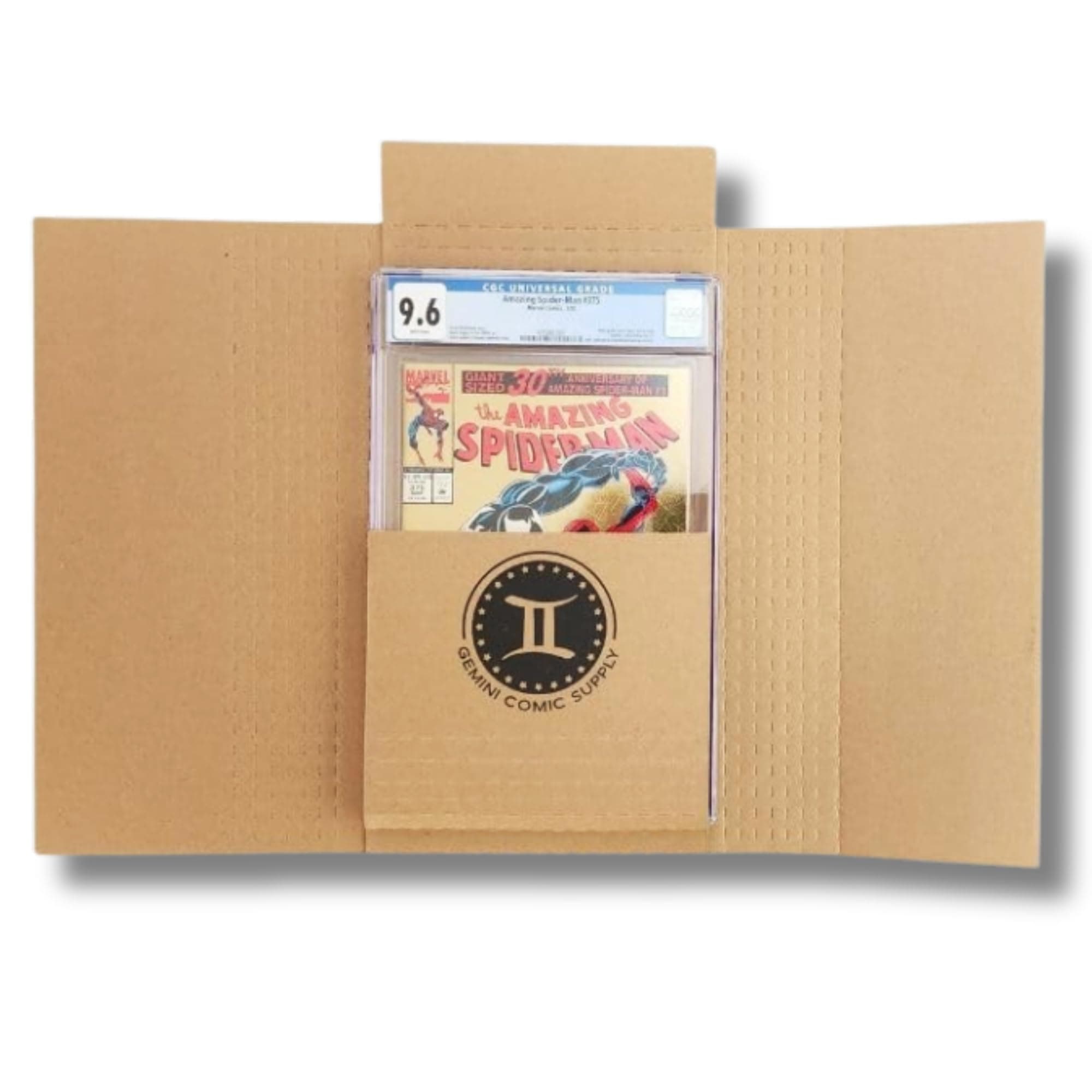 Gemini Wrap Mailer Comic Shipping Boxes - 10ct | Holds 15 Comics, 3 Graded Slabs, 10 Toploader Comics, 8 Magazines | Premium Customizable Gemini Mailers for Comic Books, Manga, Literature Mailers etc