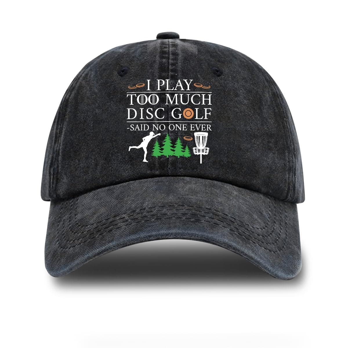 rofiowaGolf Theme Adjustable Washed Cotton Baseball Cap - Funny Retro Trucker Hat Gift for Men Women Golf Lovers and Fans