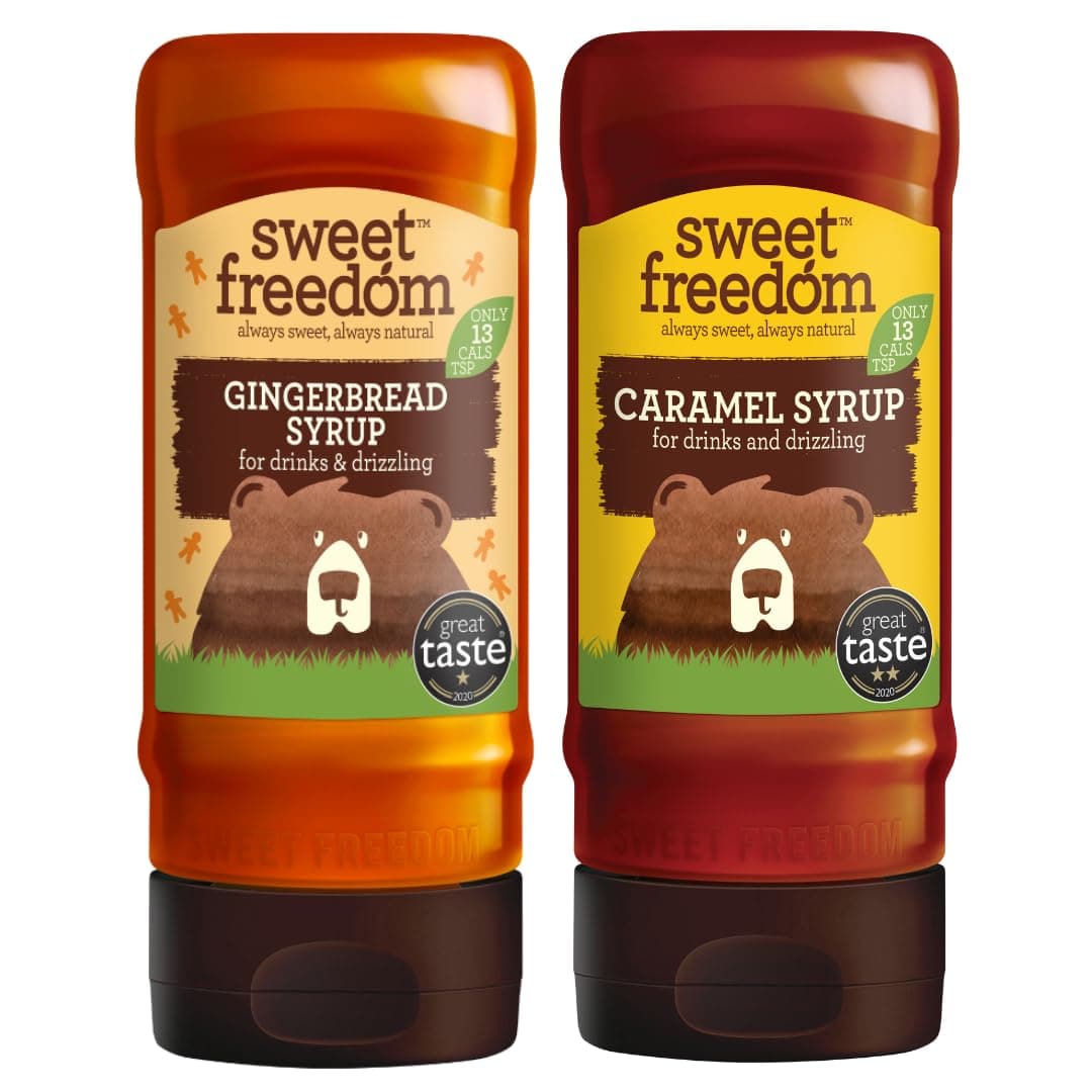 Gingerbread Syrup Pack of 1 X Sweet Freedom Cinnamon Syrup Pack of 1