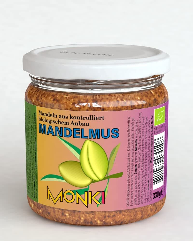 Monki Organic Almond-mus (1 x 330 g)
