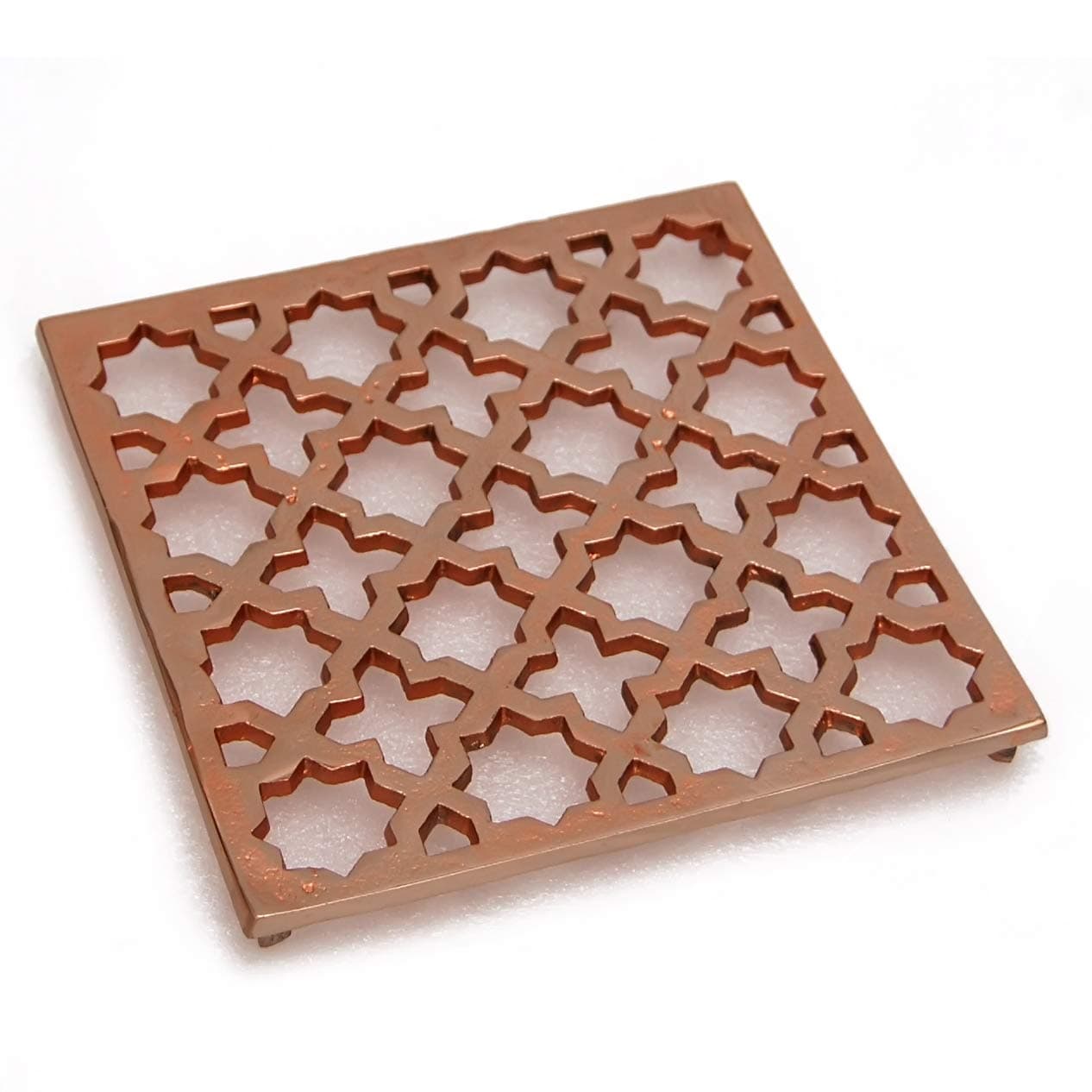 Lattice - Rose Gold Decorative Metal Trivet for Hot Dishes, Instant Pot, and Hot Pots and Pans