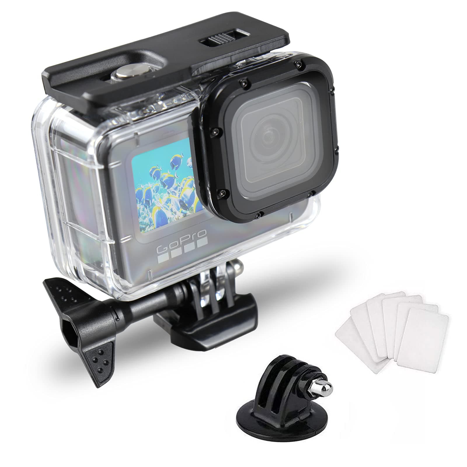 Waterproof Case for Gopro Hero 13 12 11 10 9 Accessories, SRUIM Underwater Diving 50M/164FT Protective Housing Shell for Go Pro Hero12 Action Camera with Bracket Accessories
