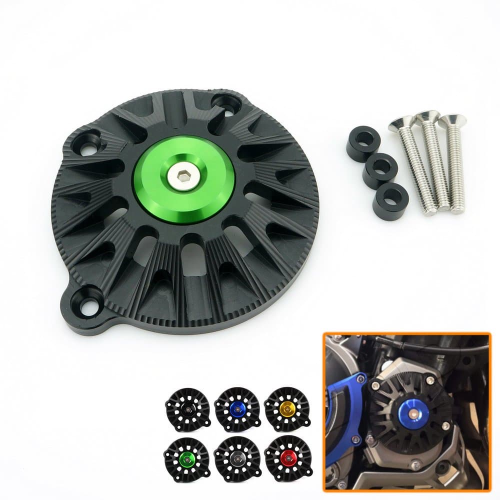 Heinmo Motorcycle Accessories CNC aluminum Plastic motorcycles Engine Guard Cover Case Saver Cover Engine Stator Protective For Kawasaki Z900 (red)