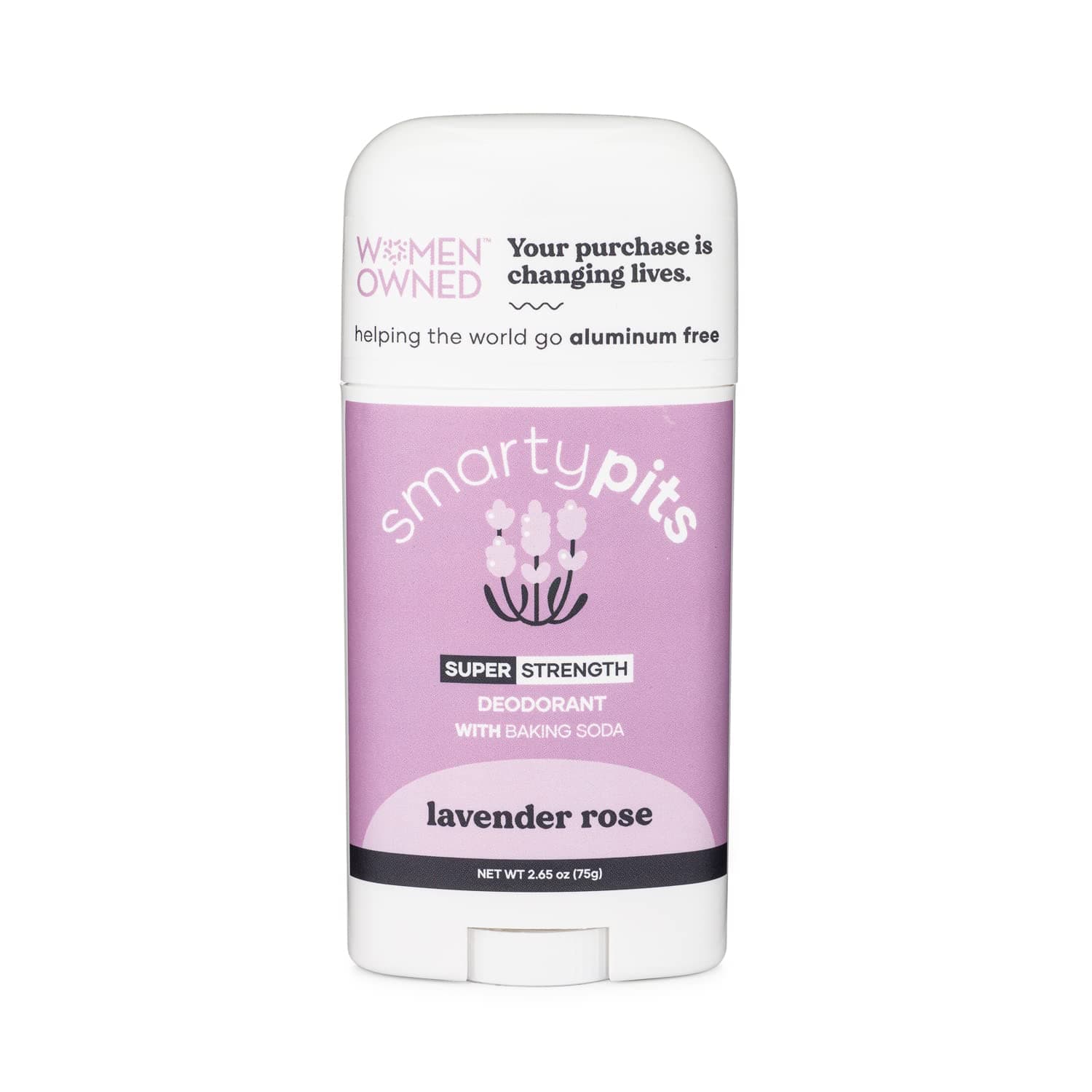 Natural/Aluminum-Free Deodorant (with baking soda): Paraben Free, Phthalate Free, Not Tested on Animals (Lavender Rose)