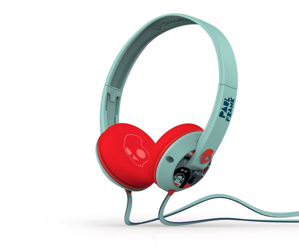 Skullcandy Uprock Paul Frank Premium Wired Headphone - Turquoise/Red