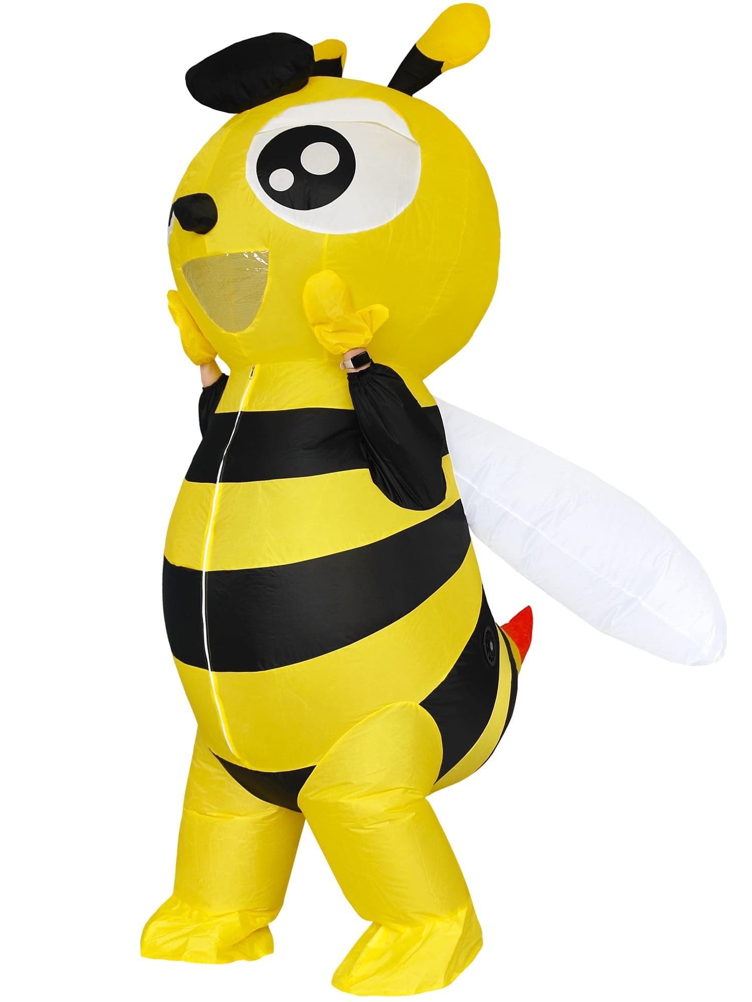 Inflatable Bumble Bee Costume Men Women Full Body Bee Blow Up Costumes Adult Funny Halloween Insects Outfit