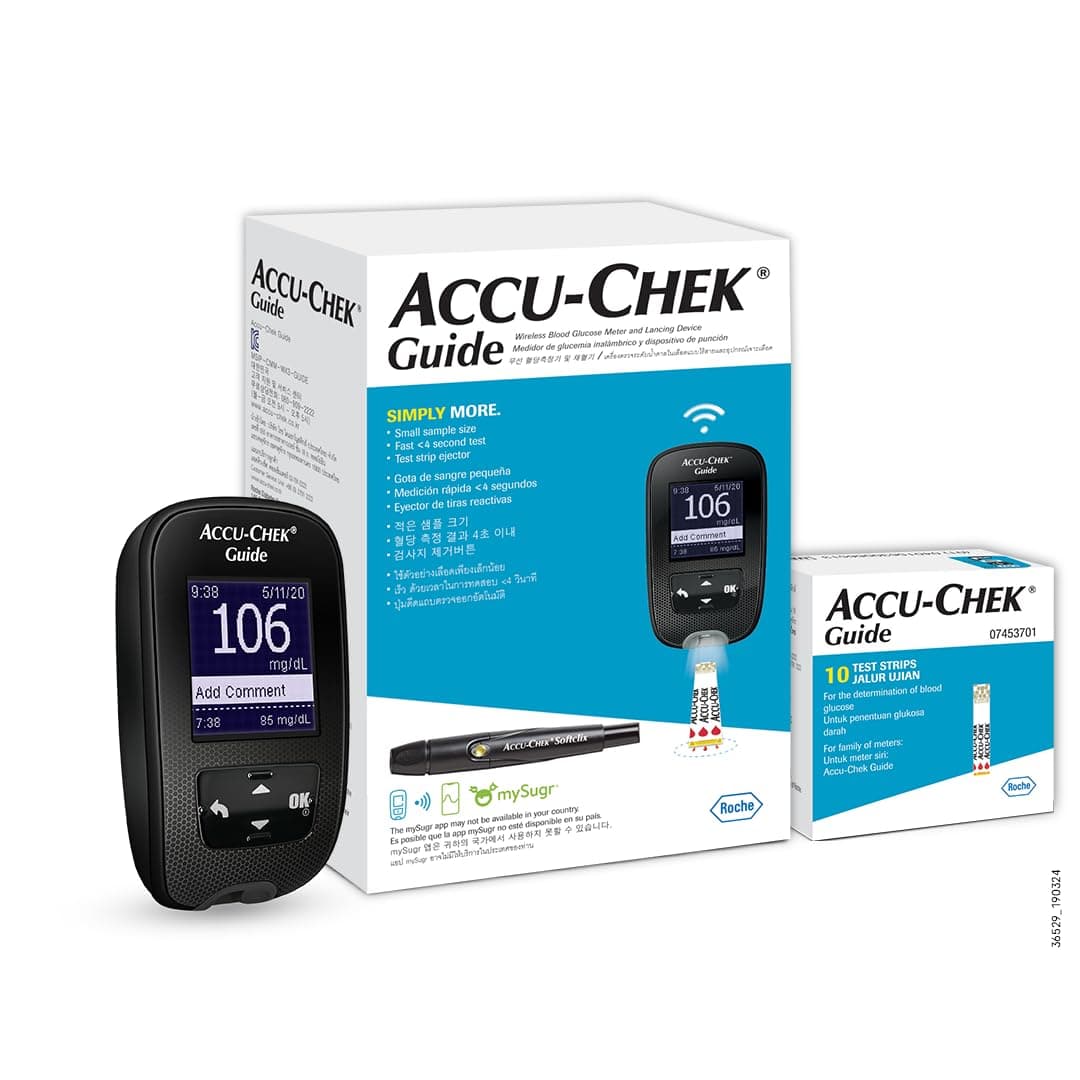 Accu-Chek Guide Bluetooth Glucometer (Black)