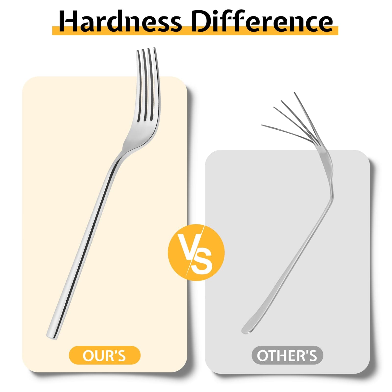 KINGSTONE Silverware Set, 40-Piece Forged Flatware Set Cutlery Set Premium Stainless Steel, Service for 8, for Kitchen, Home, Wedding, Party, Mirror Polished and Dishwasher Safe