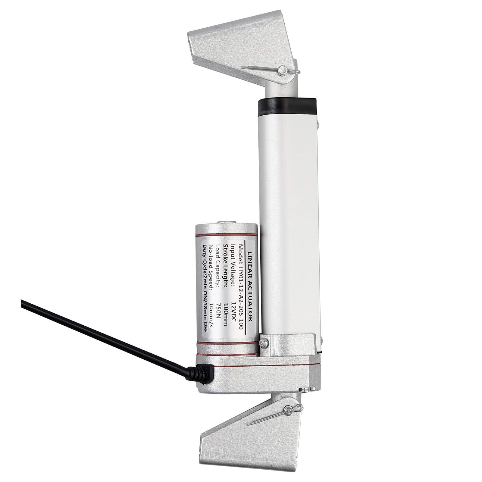 Justech 2PCS Linear Actuator Brackets, Heavy Duty Galvanized Cold-Rolled Steel Mounting Brackets for 12V Linear Actuators-Silver, Easy to Use Indoors and Outdoors