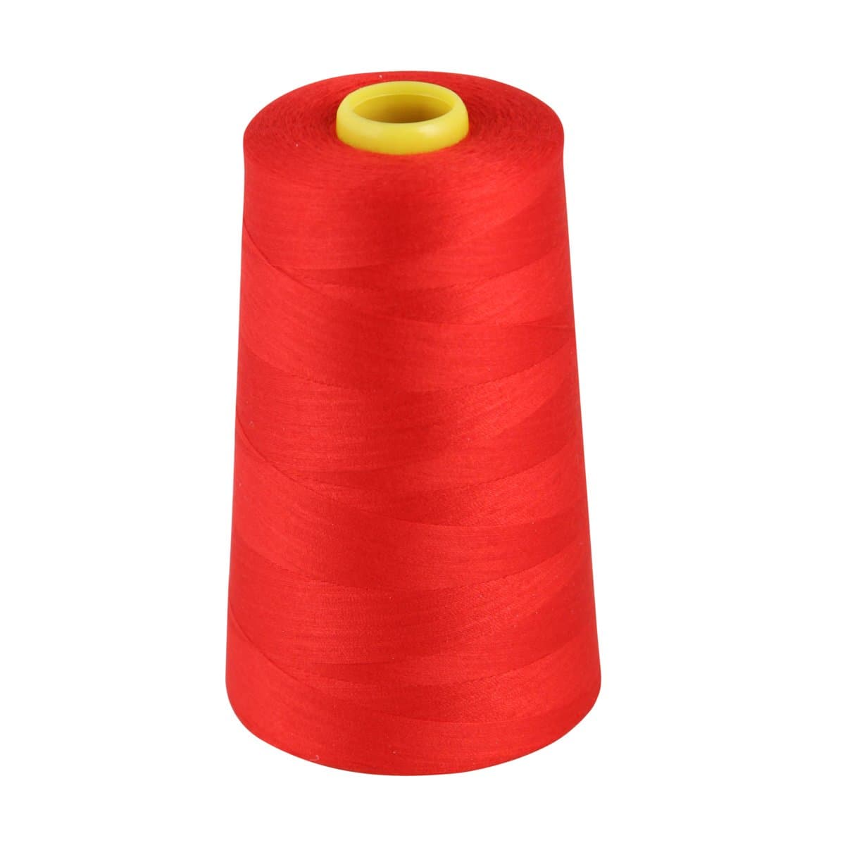 OVERLOCKING THREAD - OVERLOCKER THREAD - POLYESTER THREAD - INDUSTRIAL SEWING THREAD - 4 X 5000 YARD SPOOLS - LARGE COLOUR SELECTION INCLUDING: BLACK WHITE RED BLUE CREAM NAVY PURPLE PINK GREEN GREY BROWN OLIVE SKY GOLD (RED 205)