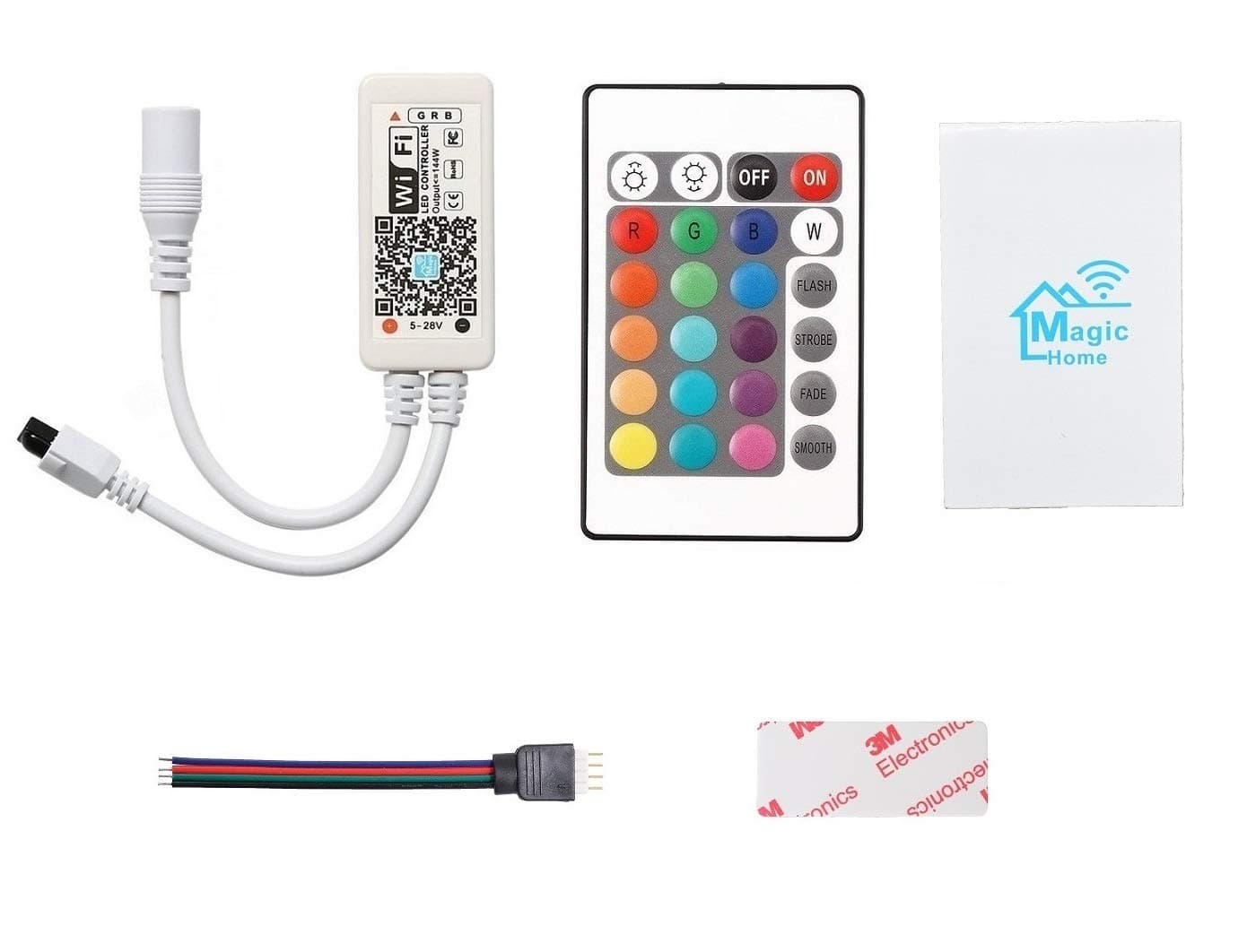 LED Connector Corner Connector Quick Connector Plug Connector Extension Cable Splitter 1 to 2 Y Cable, multicolour