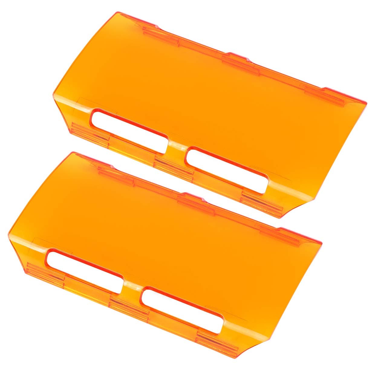 Amber LED Light Covers, SWATOW 4x4 2pcs 6 inch LED Pod Covers LED Light Bar Covers Protective Lens Cover