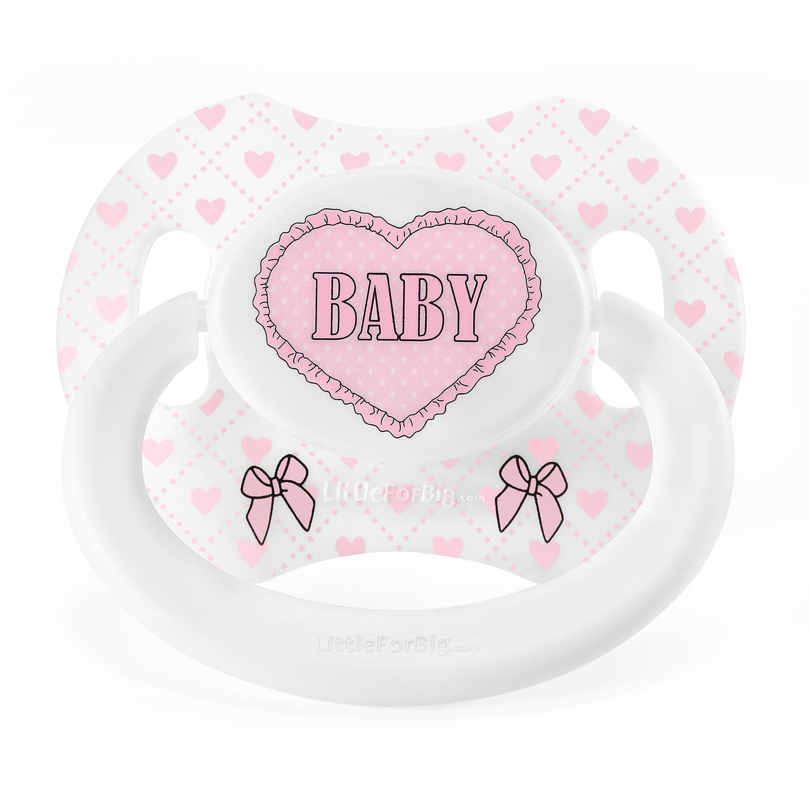 LittleForBig Bigshield Generation-II Adult Sized Printed Pacifier Blushing Baby Pattern