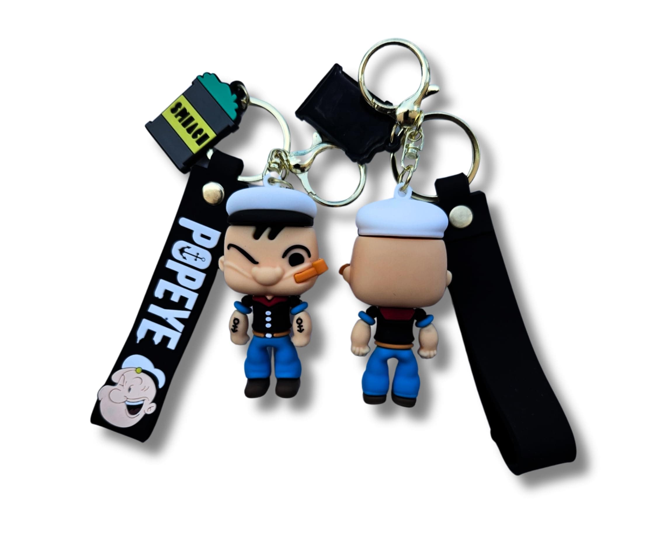 Popeye Keychain, Kids Keychain, Keychain for gift, Bag Pendant, car decoration, Various
